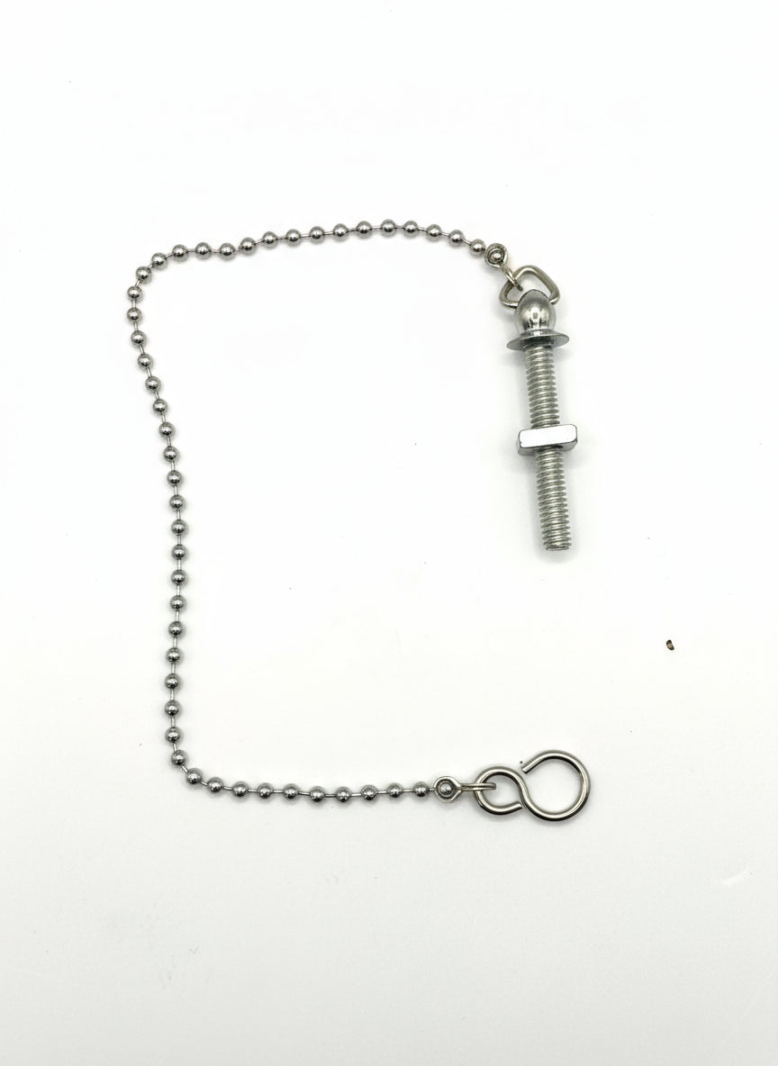 Chrome Plated Ball Chain Basin Assembly