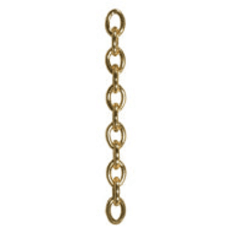Polished Soldered Brass Trace Chain