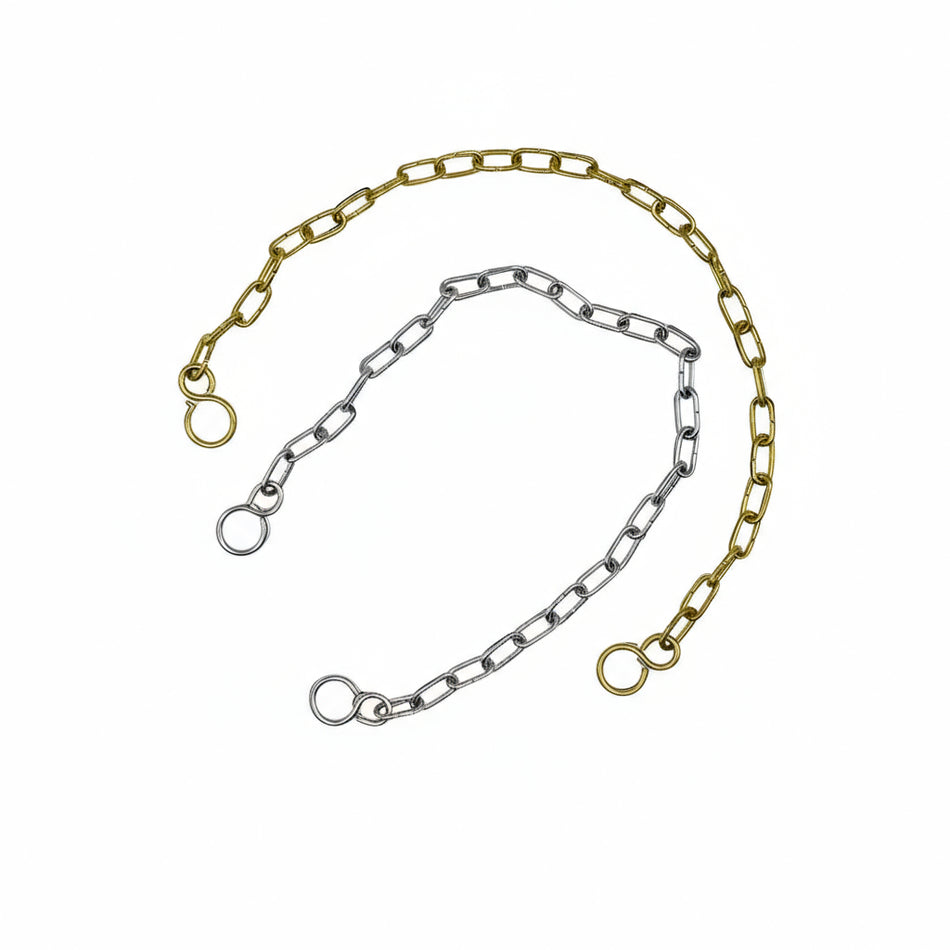 Chrome/ Brass Plated Clock Chain Bath Assembly with Hooks