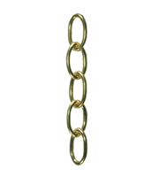 Polished Brass Oval Link Chain