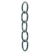 Chrome Plated Brass Oval Link Chain