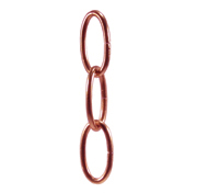 Electro - Bronzed Steel Decorative Oval Chain