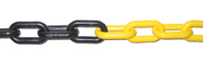 Yellow and Black Plastic Chain by the metre (Maximum Length 25m)