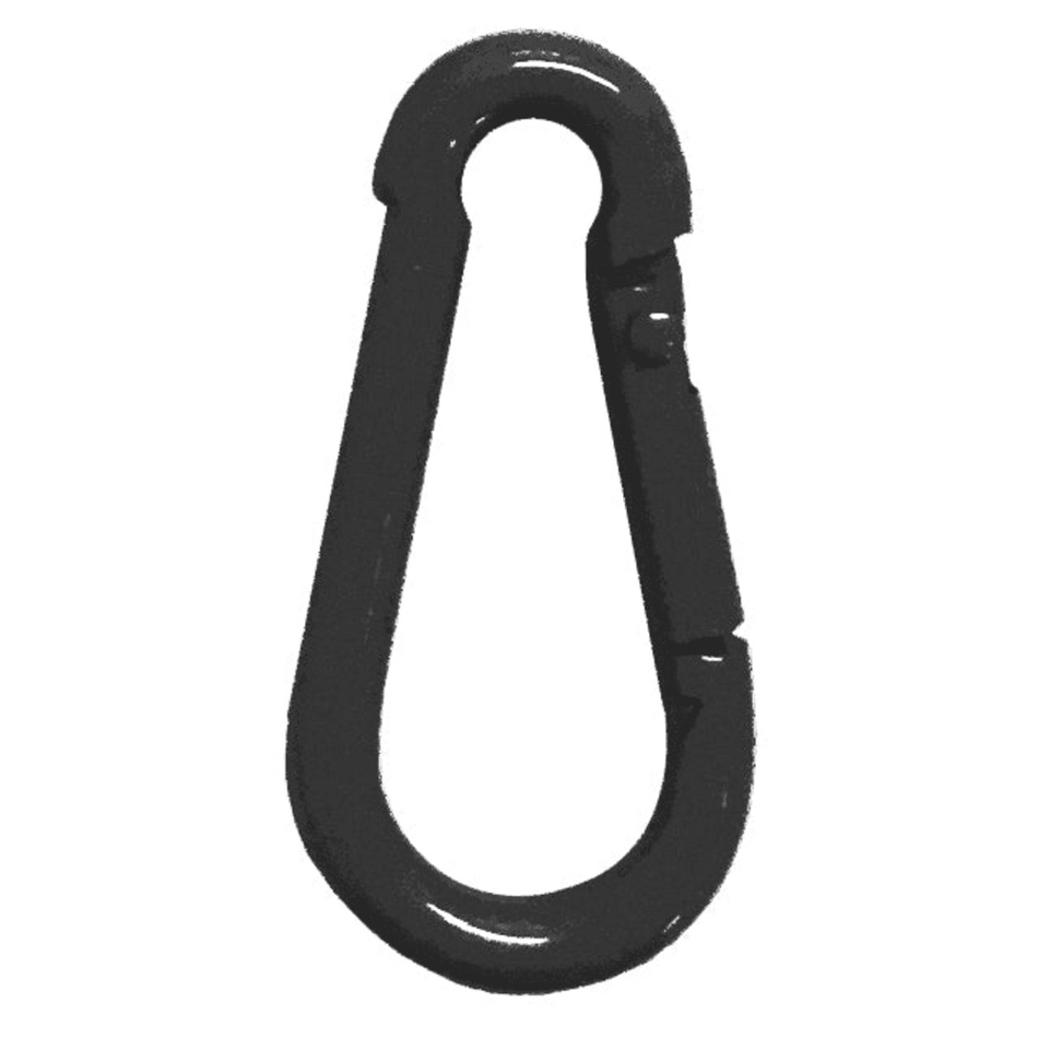 Black Epoxy Coated Steel Carabiner Hooks