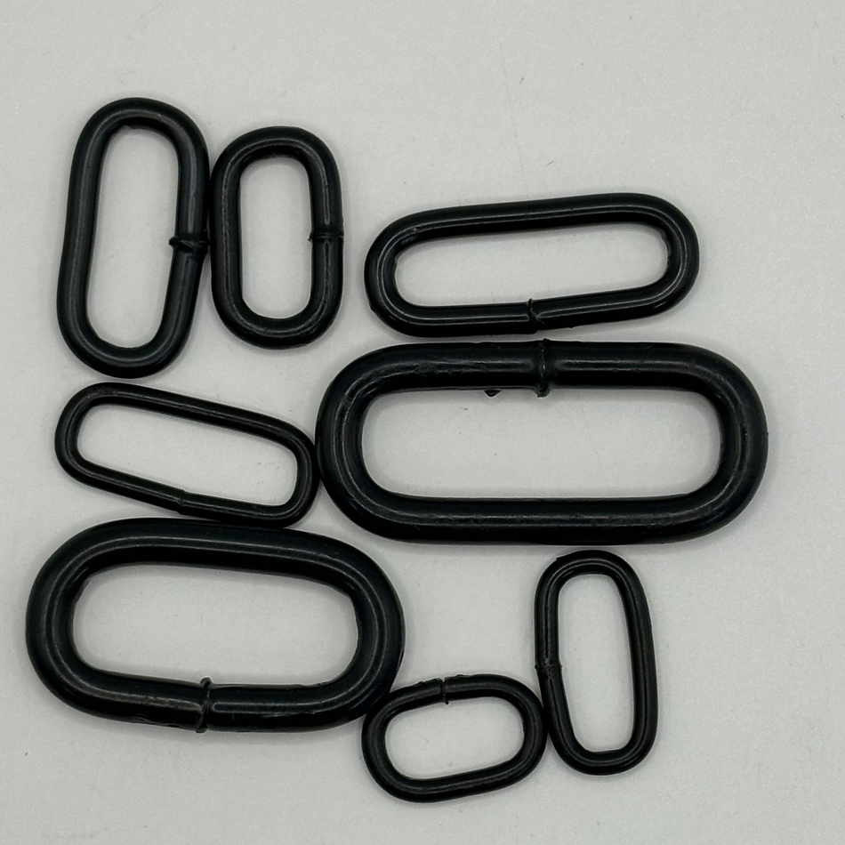Black Steel Welded Chain - Single Chain Links