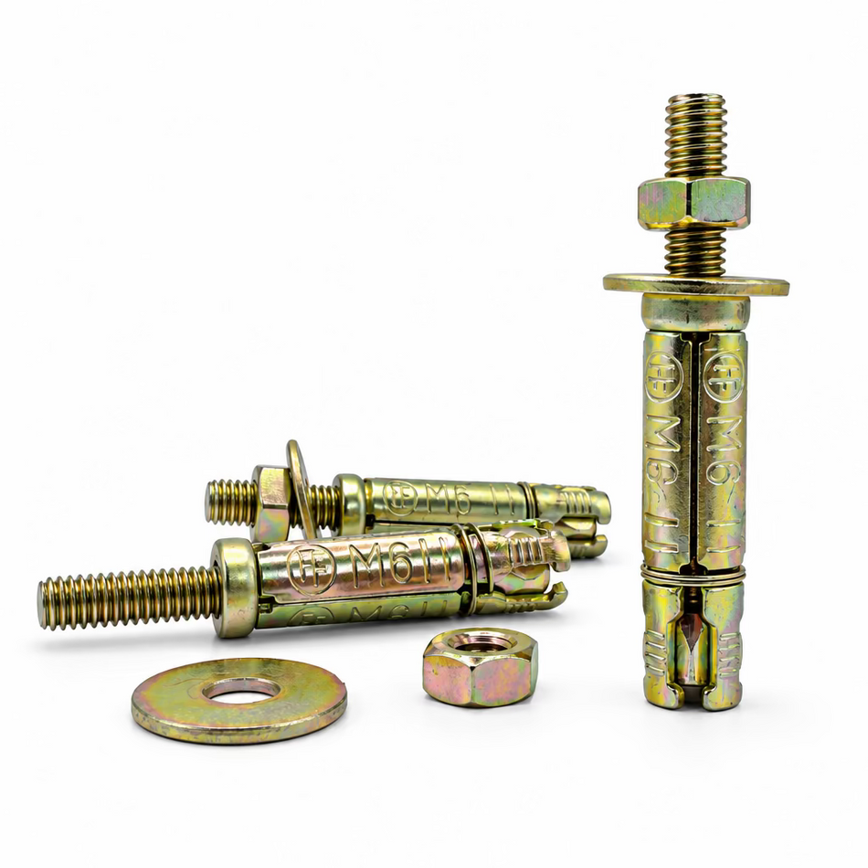6mm Anchor Stud, with Nut and Washer