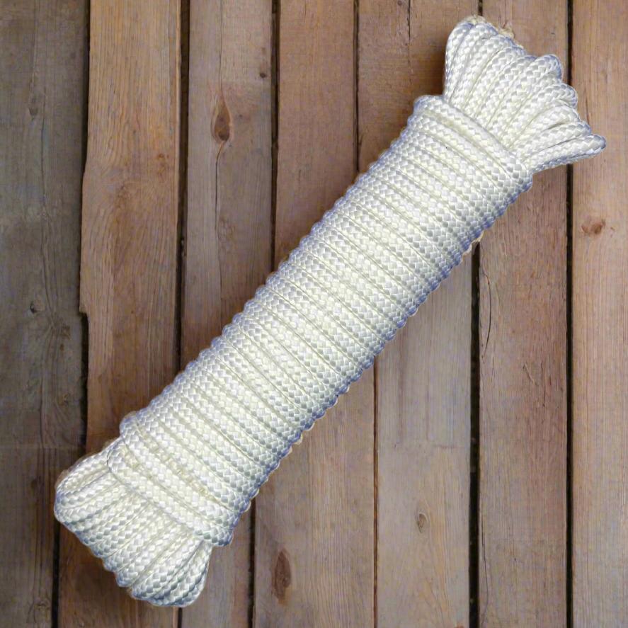 Polypropylene Braided Rope - White