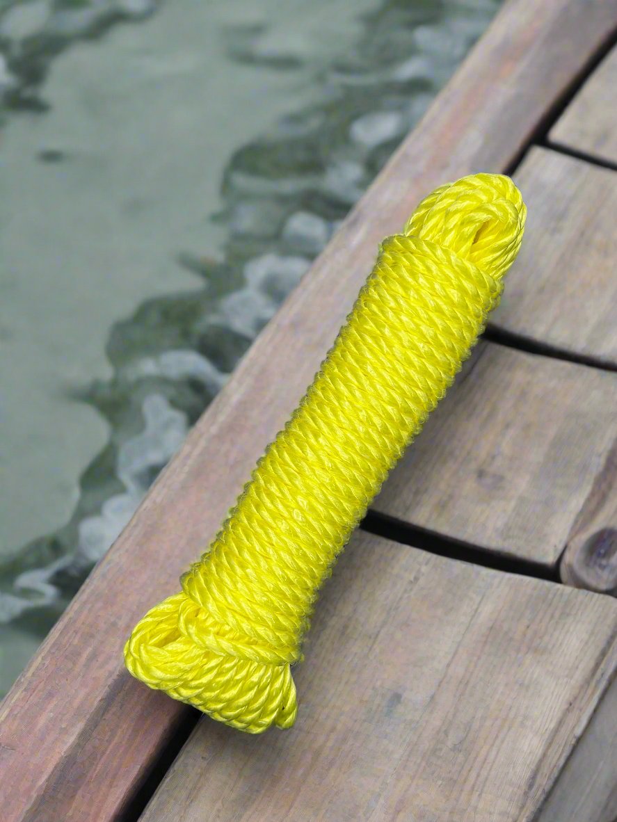 Yellow Twisted Polypropylene Rope