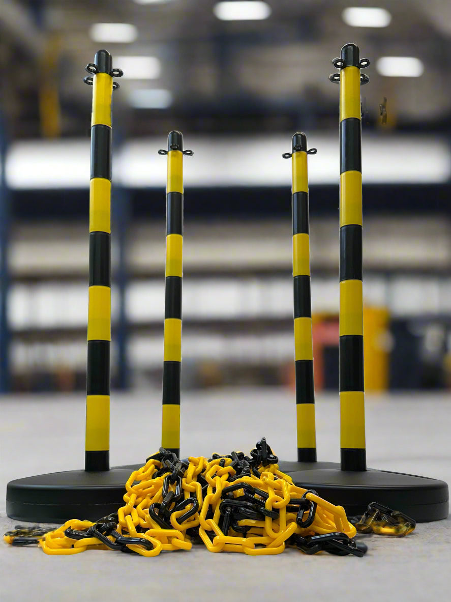 Threads. Post Chain Buy Yellow and Black Post and Chain Kit – English Chain Direct