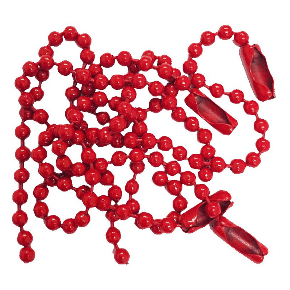 No.3 (2.4mm) Red Steel Ball Key Chains