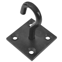 Black Epoxy Coated Hook on Plate