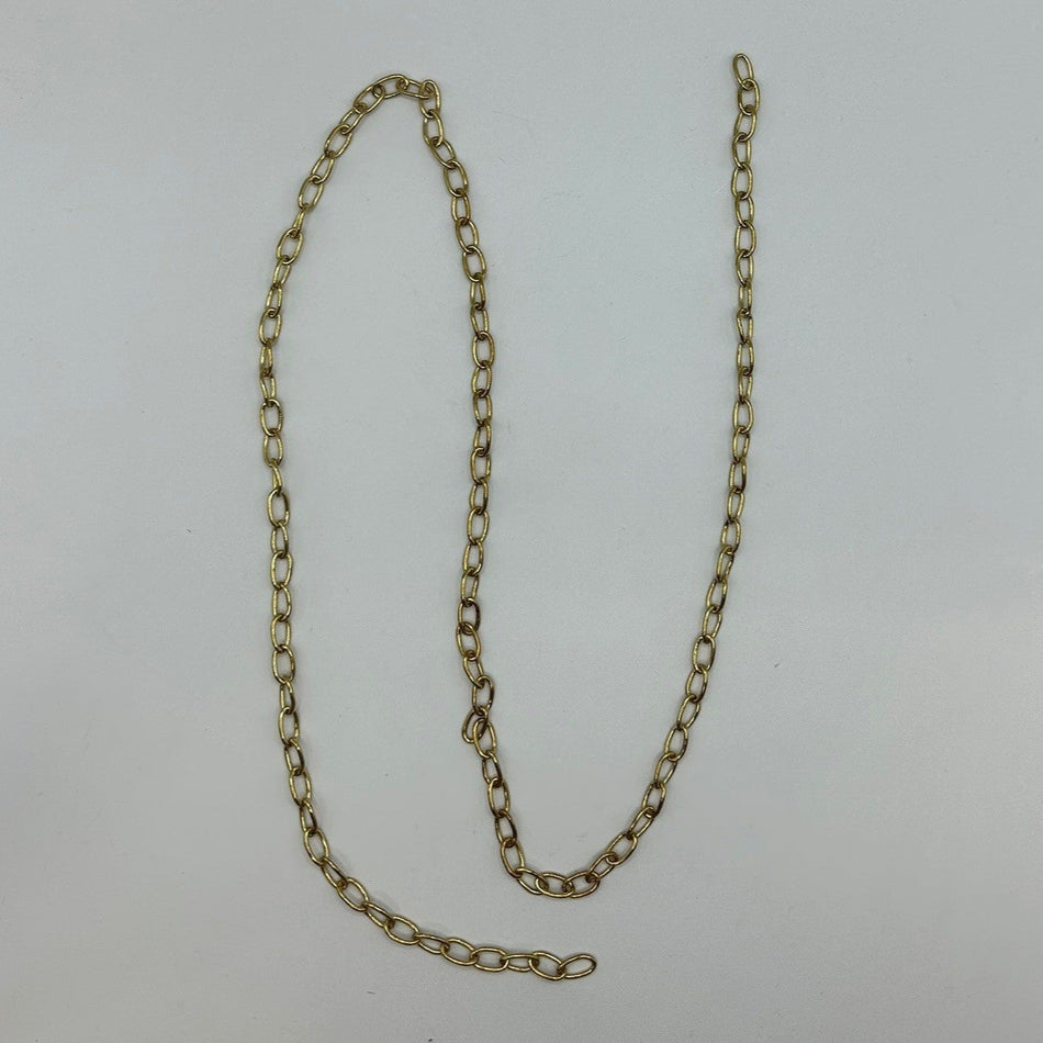 Polished Brass Oval Link Chain