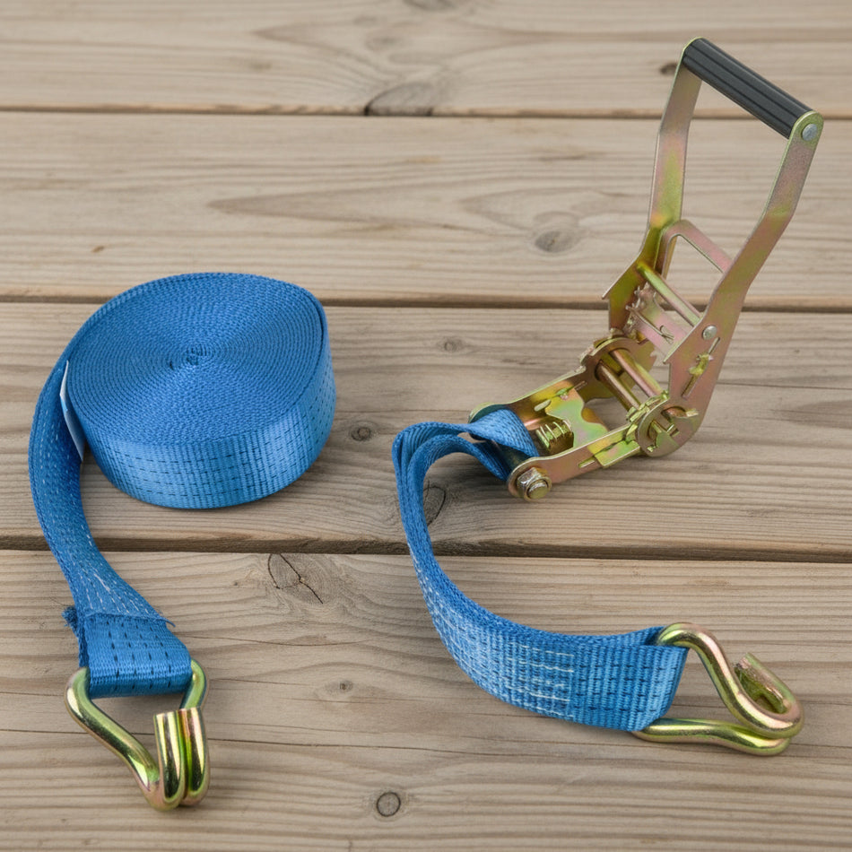 Heavy Duty Tie Down Ratchet Strap - 50mm x 8m