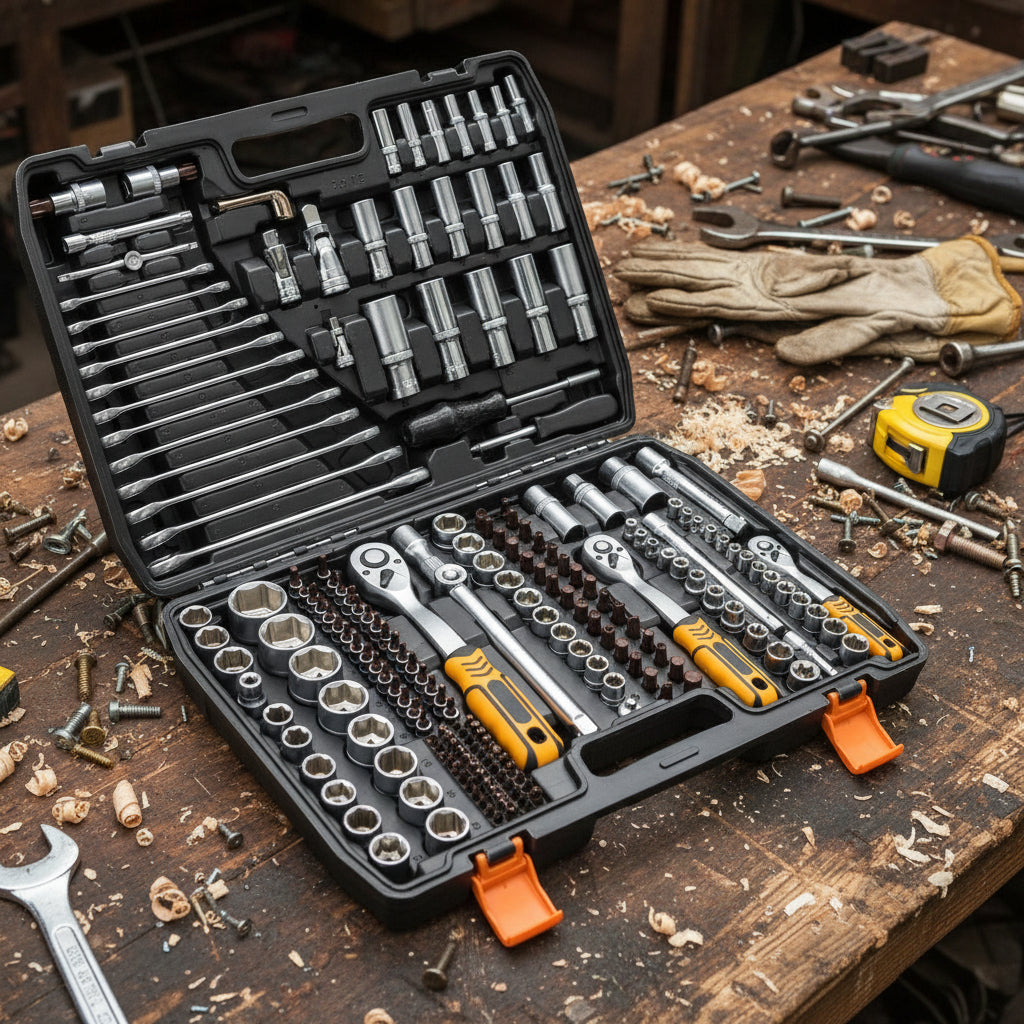 216 Socket Set Socket and Spanner Set 216 Pieces – English Chain Direct