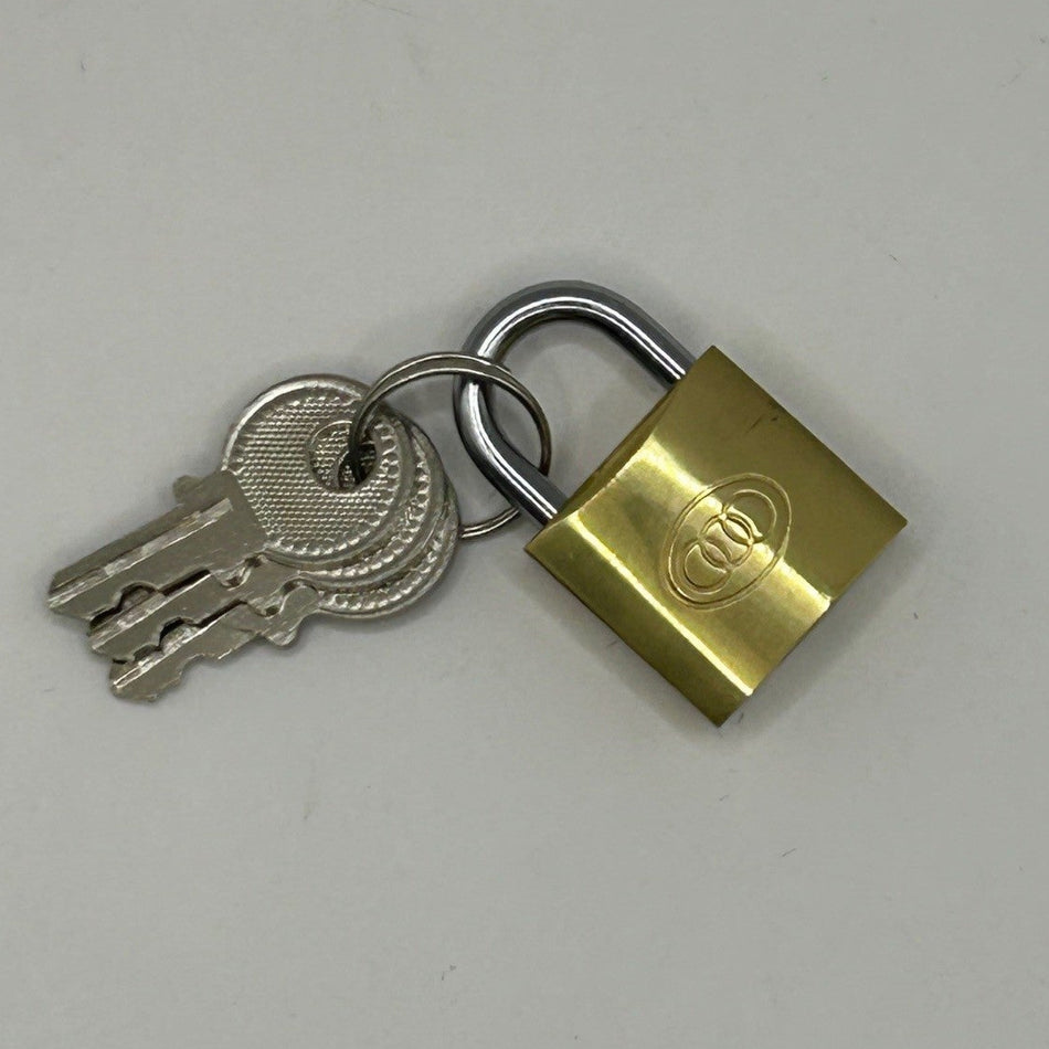 Tri-Circle Brass Padlock