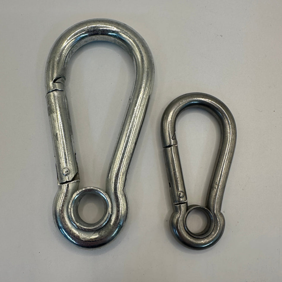 Stainless Steel Carbine Hook with Eye