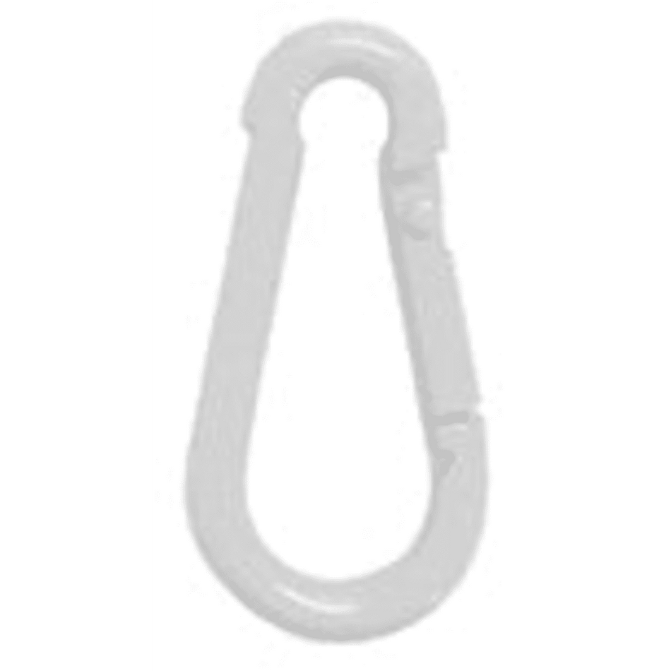 White Epoxy Coated Steel Carabiner Hooks