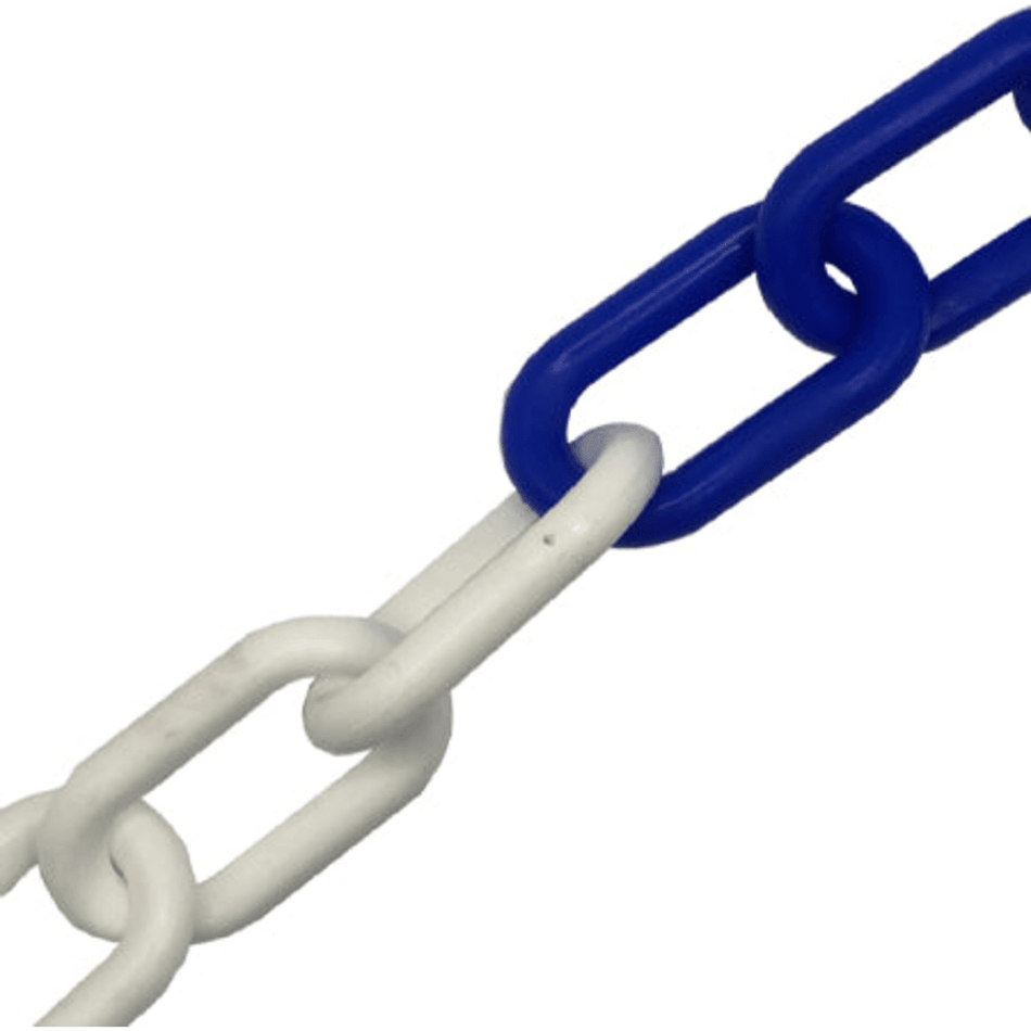 Blue and White Plastic Chain by the metre (Maximum Length 25m)