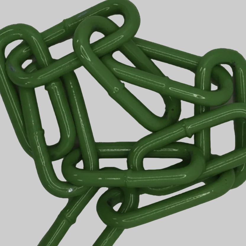 6 x 42 Welded Chain - Green Powder Coated Steel