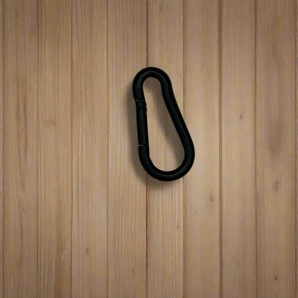 Black Epoxy Coated Steel Carabiner Hooks