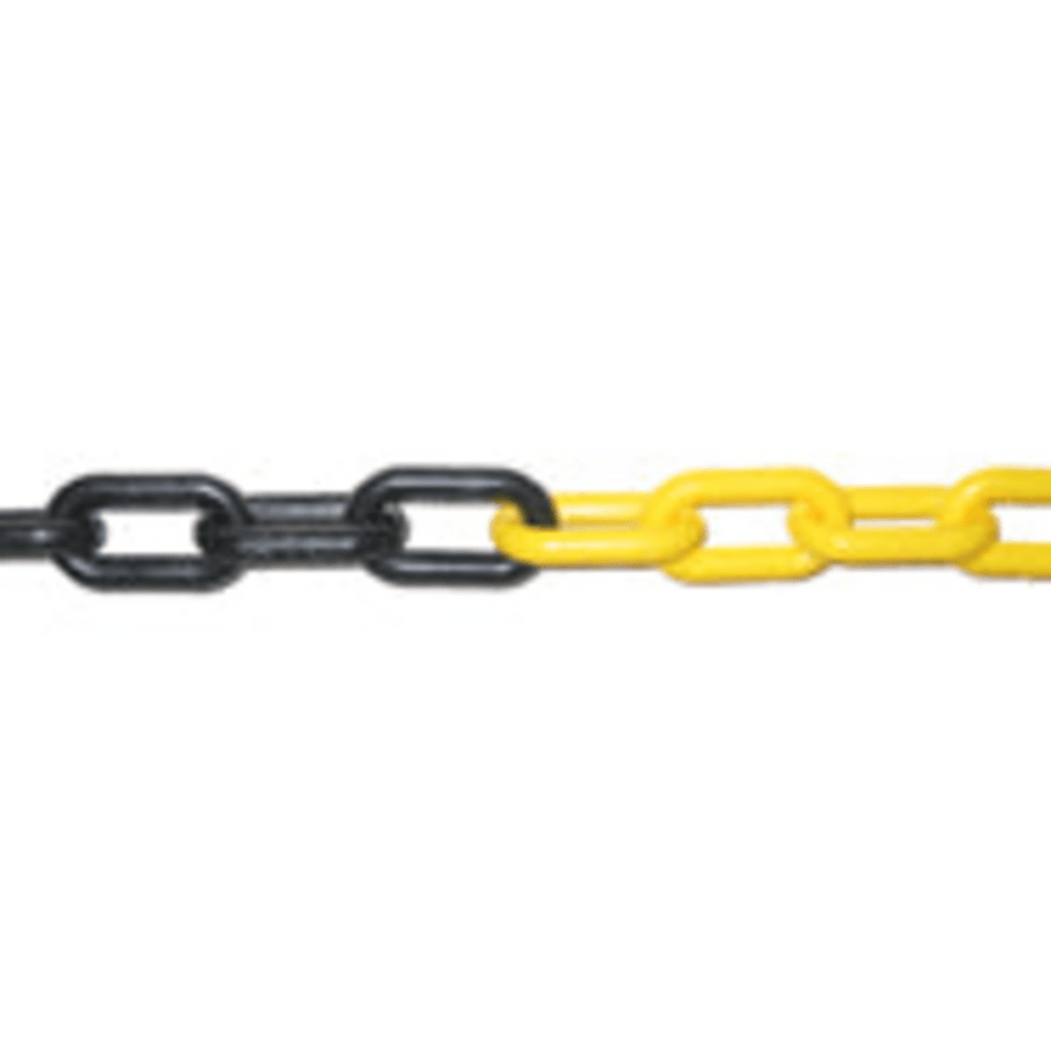 Yellow and Black Plastic Chain by the metre (Maximum Length 25m)