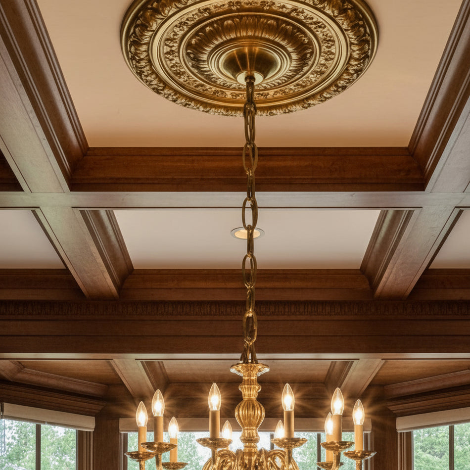 Brass Decorative Chandelier Chain (Oval)