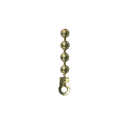 Polished Brass Ball Chain End Attachments